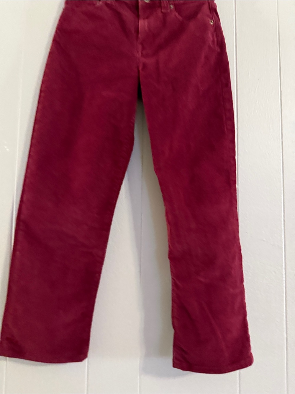 Crewcuts Corduroy Straight-Leg Jeans in Burgundy